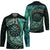 New Zealand Darts Personalised Hockey Jersey Aotearoa Silver Fern Green Papua Shell Spirit - Polynesian Pride