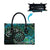 New Zealand Darts Personalised Leather Bag Aotearoa Silver Fern Green Papua Shell Spirit - Polynesian Pride