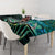 New Zealand Darts Personalised Tablecloth Aotearoa Silver Fern Green Papua Shell Spirit