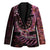 New Zealand Darts Personalised Blazer Aotearoa Silver Fern Pink Papua Shell Spirit - Polynesian Pride