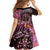 New Zealand Darts Personalised Family Matching Mermaid Dress and Hawaiian Shirt Aotearoa Silver Fern Pink Papua Shell Spirit