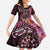 New Zealand Darts Personalised Family Matching Summer Maxi Dress and Hawaiian Shirt Aotearoa Silver Fern Pink Papua Shell Spirit