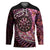 New Zealand Darts Personalised Hockey Jersey Aotearoa Silver Fern Pink Papua Shell Spirit - Polynesian Pride