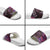 New Zealand Darts Personalised Slide Sandals Aotearoa Silver Fern Pink Papua Shell Spirit - Polynesian Pride