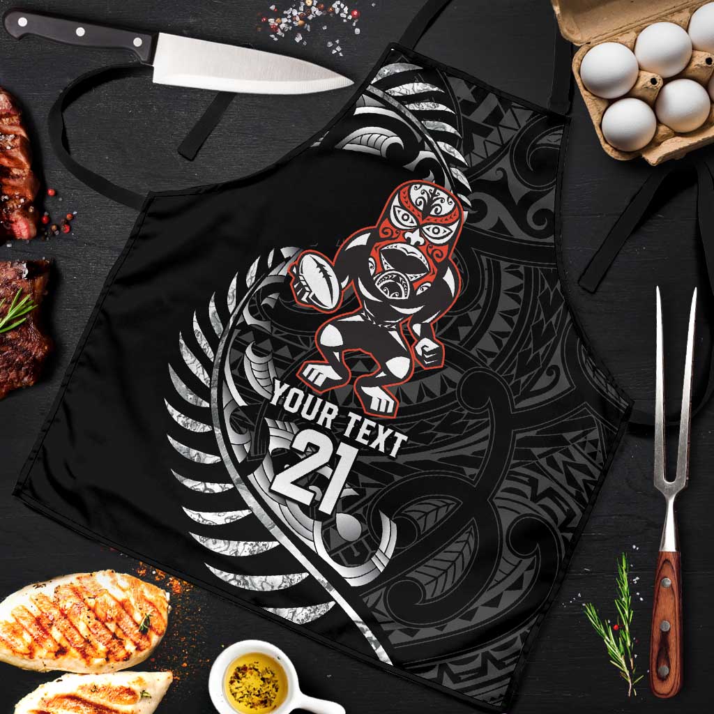 New Zealand Indigenous-Maori Rugby Custom Apron - Polynesian Pride
