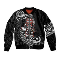 New Zealand Indigenous-Maori Rugby Custom Bomber Jacket