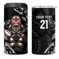 New Zealand Indigenous-Maori Rugby Custom 4 in 1 Can Cooler Tumbler
