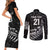 New Zealand Indigenous-Maori Rugby Custom Couples Matching Short Sleeve Bodycon Dress and Long Sleeve Button Shirt