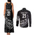 New Zealand Indigenous-Maori Rugby Custom Couples Matching Tank Maxi Dress and Long Sleeve Button Shirt