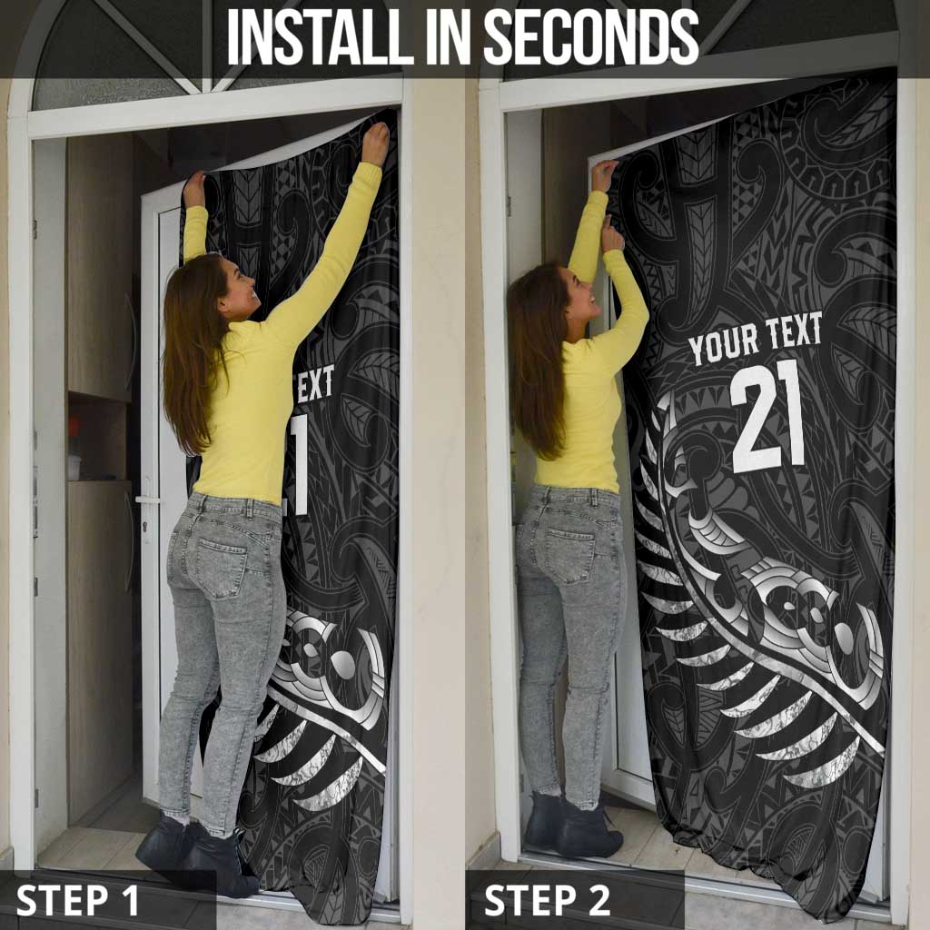 New Zealand Indigenous-Maori Rugby Custom Door Cover - Polynesian Pride