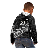 New Zealand Indigenous-Maori Rugby Custom Kid Hoodie