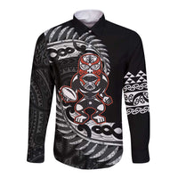 New Zealand Indigenous-Maori Rugby Custom Long Sleeve Button Shirt