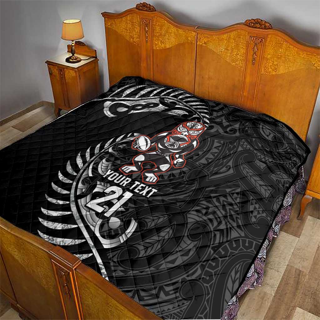 New Zealand Indigenous-Maori Rugby Custom Quilt