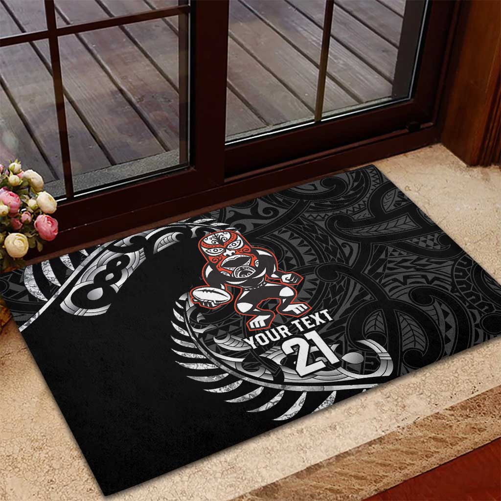 New Zealand Indigenous-Maori Rugby Custom Rubber Doormat