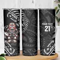 New Zealand Indigenous-Maori Rugby Custom Skinny Tumbler