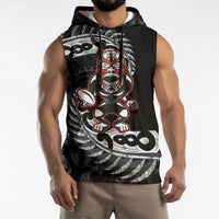 New Zealand Indigenous-Maori Rugby Custom Sleeveless Hoodie - Polynesian Pride