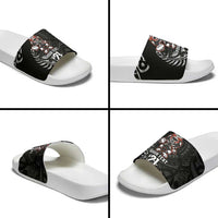 New Zealand Indigenous-Maori Rugby Custom Slide Sandals - Polynesian Pride
