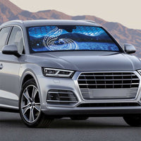 New Zealand Matariki Auto Sun Shade Taniko Aramoana With Koru Galaxy Sky Night - Polynesian Pride