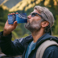 New Zealand Matariki 4 in 1 Can Cooler Tumbler Taniko Aramoana With Koru Galaxy Sky Night