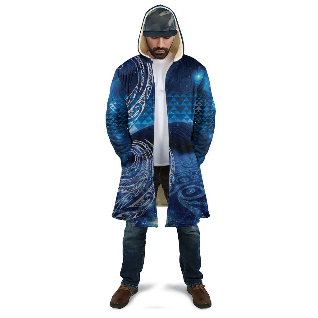 New Zealand Matariki Cloak Taniko Aramoana With Koru Galaxy Sky Night - Polynesian Pride