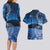 New Zealand Matariki Couples Matching Long Sleeve Bodycon Dress and Hawaiian Shirt Taniko Aramoana With Koru Galaxy Sky Night