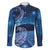 New Zealand Matariki Family Matching Off The Shoulder Long Sleeve Dress and Hawaiian Shirt Taniko Aramoana With Koru Galaxy Sky Night