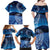 New Zealand Matariki Family Matching Off Shoulder Maxi Dress and Hawaiian Shirt Taniko Aramoana With Koru Galaxy Sky Night