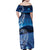 New Zealand Matariki Family Matching Off Shoulder Maxi Dress and Hawaiian Shirt Taniko Aramoana With Koru Galaxy Sky Night