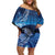 New Zealand Matariki Family Matching Off Shoulder Short Dress and Hawaiian Shirt Taniko Aramoana With Koru Galaxy Sky Night