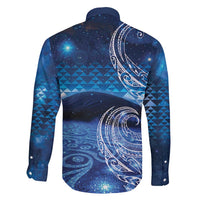 New Zealand Matariki Family Matching Summer Maxi Dress and Hawaiian Shirt Taniko Aramoana With Koru Galaxy Sky Night