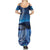 New Zealand Matariki Family Matching Summer Maxi Dress and Hawaiian Shirt Taniko Aramoana With Koru Galaxy Sky Night