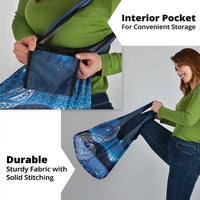 New Zealand Matariki Grocery Bag Taniko Aramoana With Koru Galaxy Sky Night