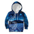 New Zealand Matariki Kid Hoodie Taniko Aramoana With Koru Galaxy Sky Night