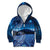 New Zealand Matariki Kid Hoodie Taniko Aramoana With Koru Galaxy Sky Night