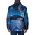New Zealand Matariki Padded Jacket Taniko Aramoana With Koru Galaxy Sky Night - Polynesian Pride