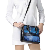 New Zealand Matariki Shoulder Handbag Taniko Aramoana With Koru Galaxy Sky Night LT9 - Polynesian Pride