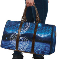 New Zealand Matariki Travel Bag Taniko Aramoana With Koru Galaxy Sky Night - Polynesian Pride