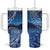 New Zealand Matariki Tumbler With Handle Taniko Aramoana With Koru Galaxy Sky Night