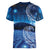 New Zealand Matariki Women V-Neck T-Shirt Taniko Aramoana With Koru Galaxy Sky Night