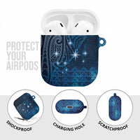 New Zealand Matariki AirPods Case Taniko Aramoana With Maori Galaxy Sky Night - Polynesian Pride