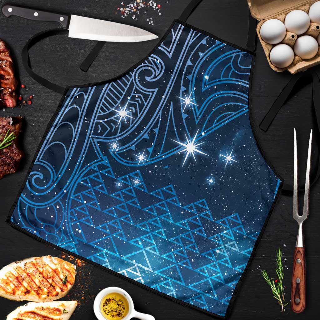 New Zealand Matariki Apron Taniko Aramoana With Maori Galaxy Sky Night - Polynesian Pride