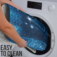 New Zealand Matariki Bathroom Set Taniko Aramoana With Maori Galaxy Sky Night - Polynesian Pride