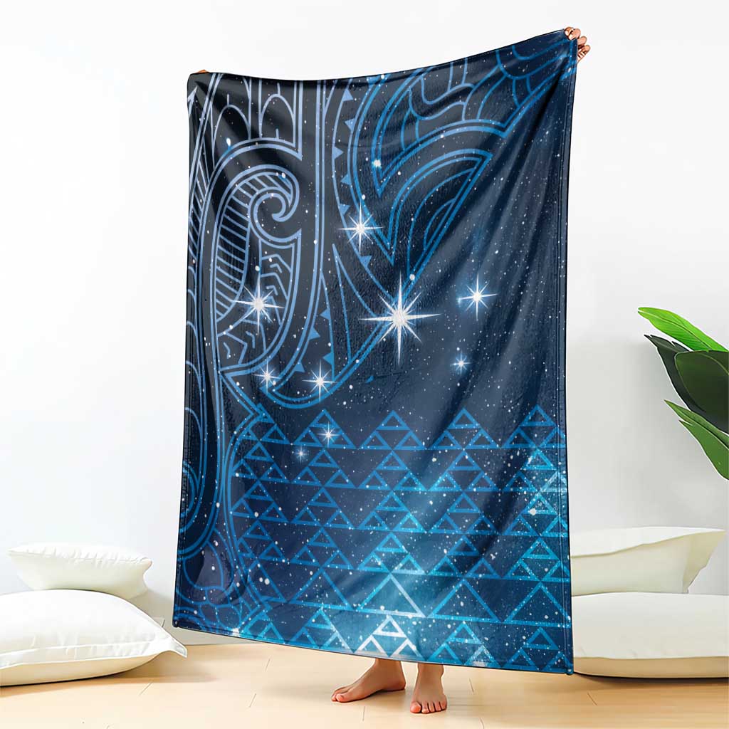 New Zealand Matariki Blanket Taniko Aramoana With Maori Galaxy Sky Night LT9 - Polynesian Pride
