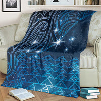 New Zealand Matariki Blanket Taniko Aramoana With Maori Galaxy Sky Night LT9 - Polynesian Pride