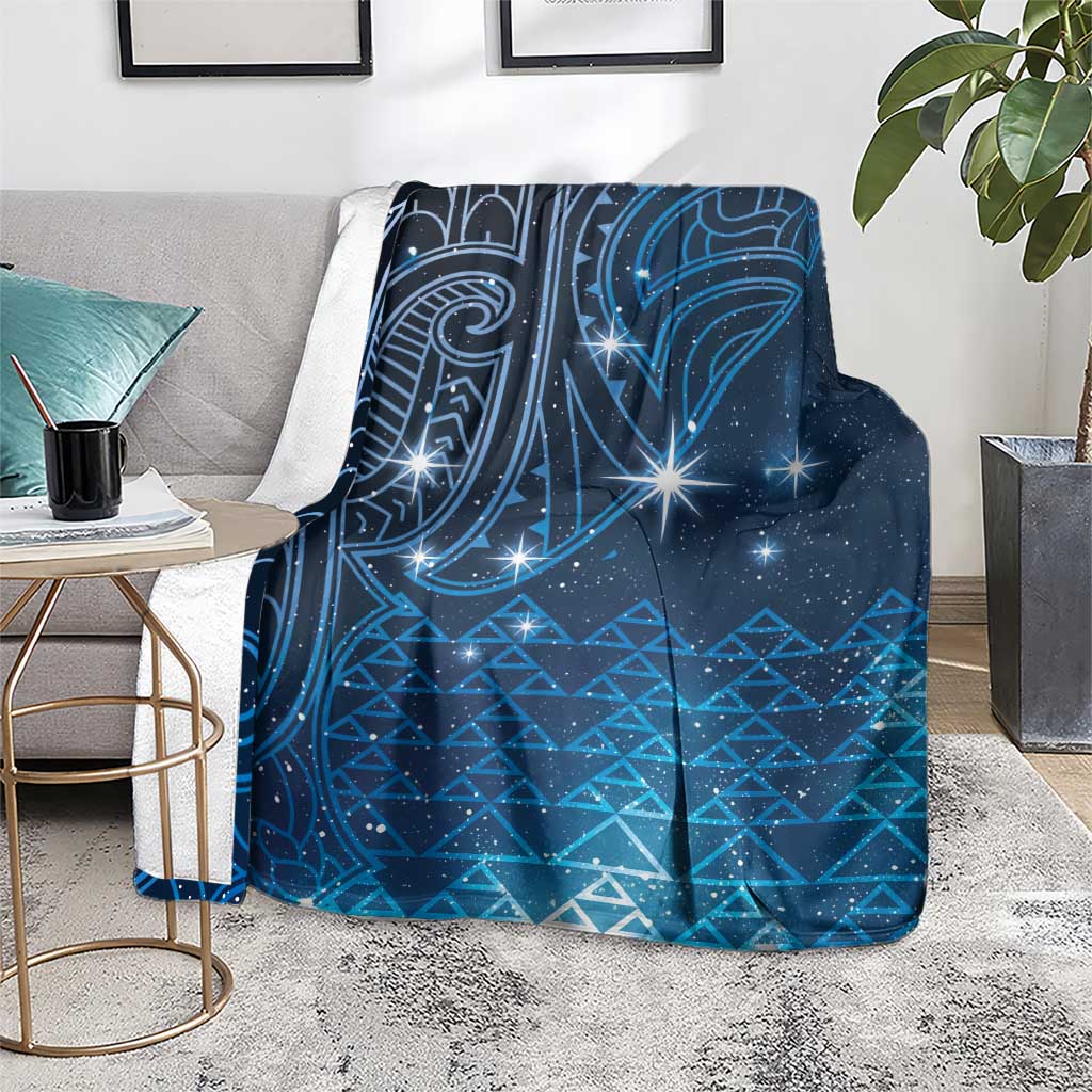 New Zealand Matariki Blanket Taniko Aramoana With Maori Galaxy Sky Night LT9 - Polynesian Pride