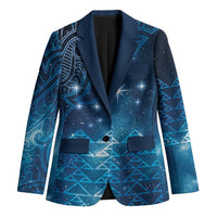 New Zealand Matariki Blazer Taniko Aramoana With Maori Galaxy Sky Night - Polynesian Pride