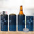 New Zealand Matariki 4 in 1 Can Cooler Tumbler Taniko Aramoana With Maori Galaxy Sky Night