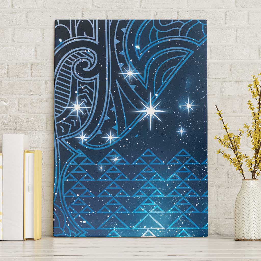 New Zealand Matariki Canvas Wall Art Taniko Aramoana With Maori Galaxy Sky Night LT9 Without Frame Galaxy - Polynesian Pride