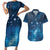 New Zealand Matariki Couples Matching Short Sleeve Bodycon Dress and Hawaiian Shirt Taniko Aramoana With Maori Galaxy Sky Night
