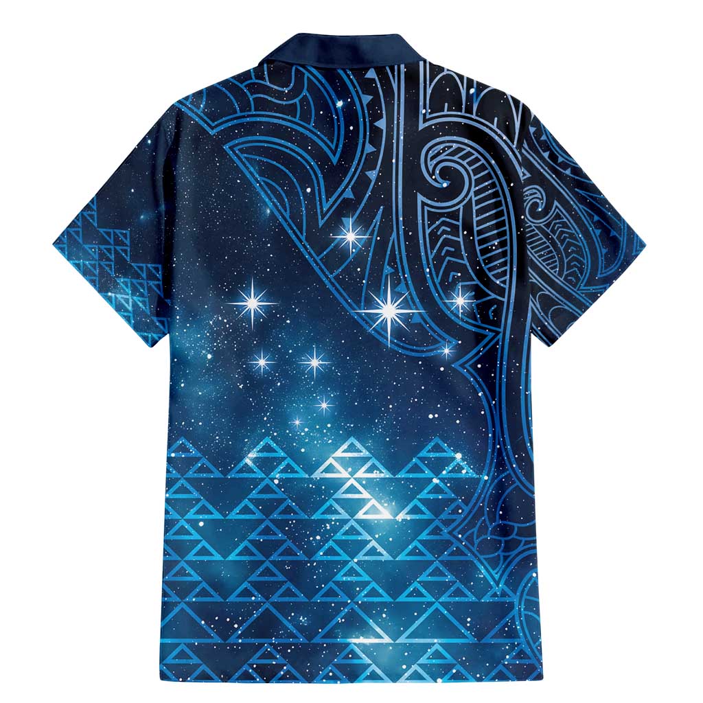 New Zealand Matariki Family Matching Mermaid Dress and Hawaiian Shirt Taniko Aramoana With Maori Galaxy Sky Night